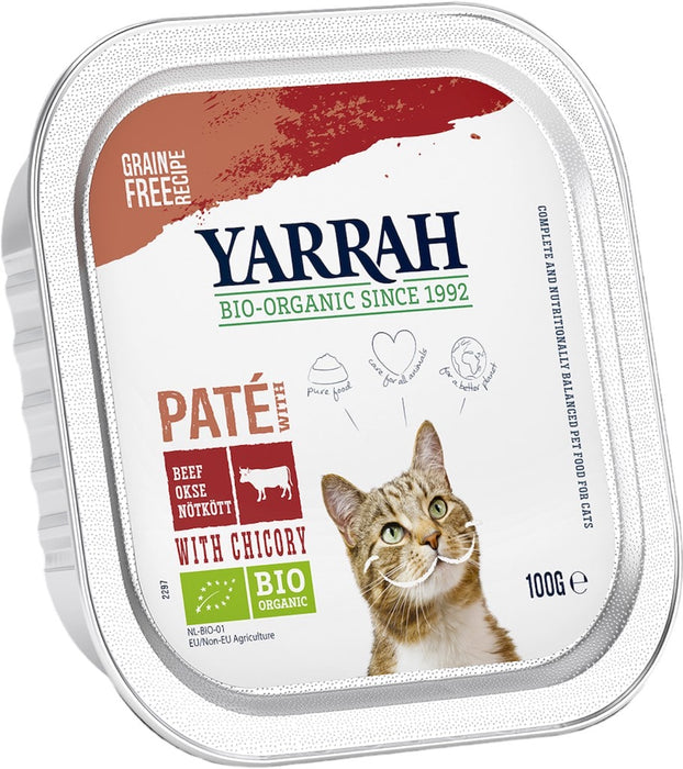 Yarrah Pate Rund Kattenvoer 100g Voorkant Verpakking